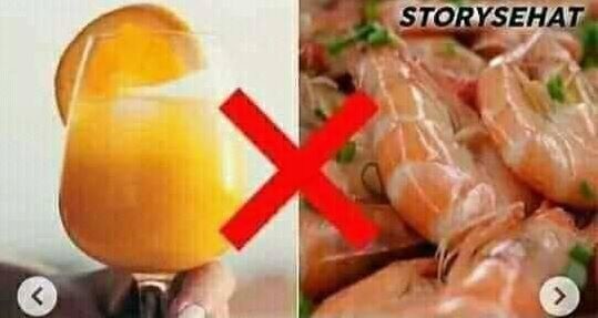 Udang dengan Jus Jeruk