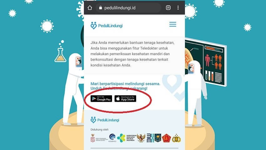 1. Kunjungi Website Pedulilindungi